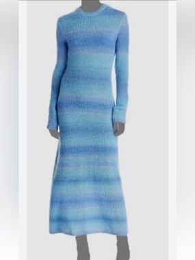 Vince Blue Ombre Knit Sweater dress